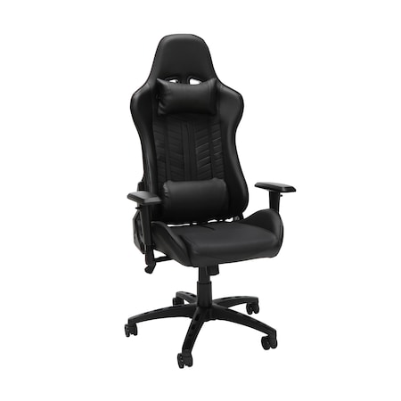 Ofm Gaming Chair, Adjustable Arms ESS-6065-BLK